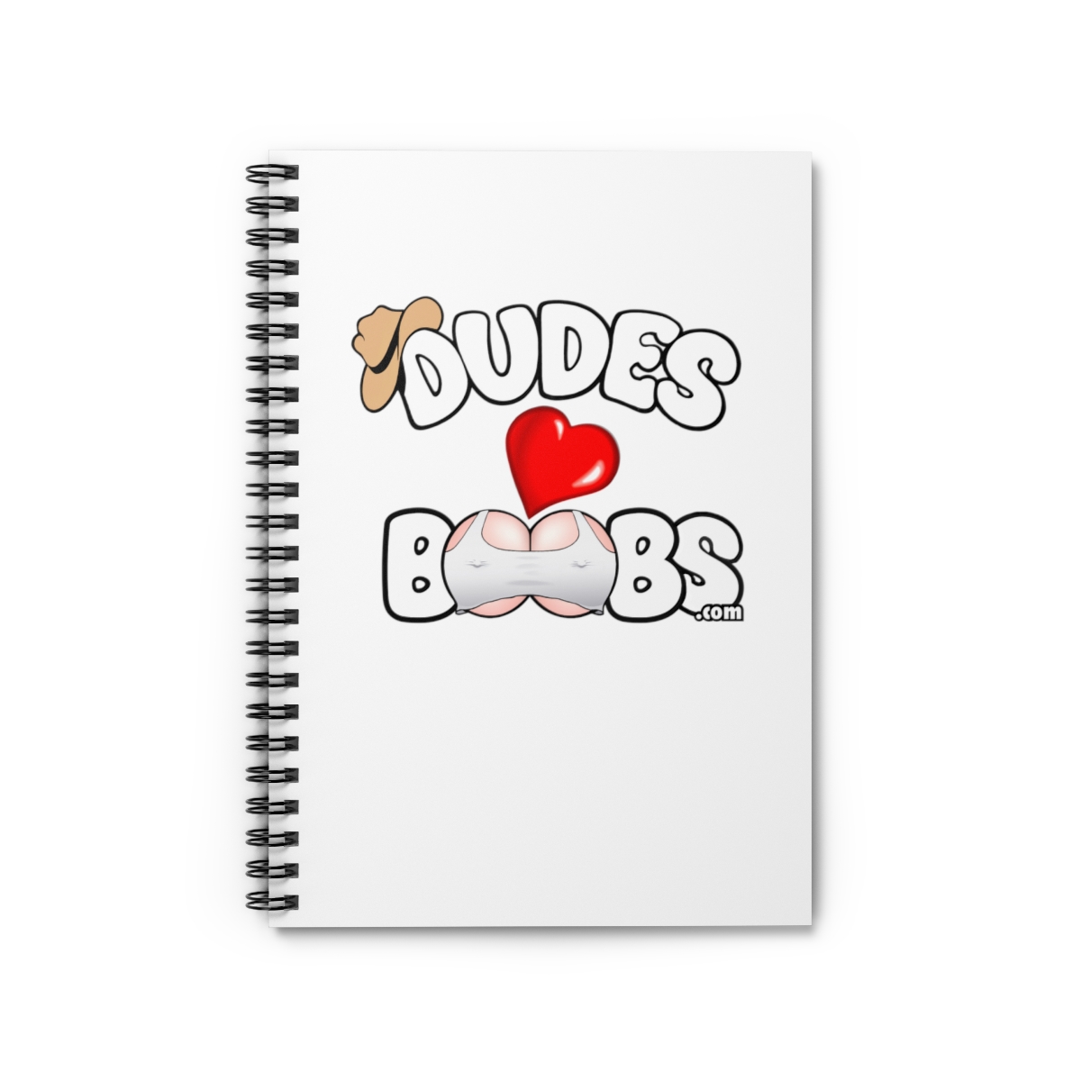 Spiral Notebook - Ruled Line DUDES LOVE BOOBS brand-logo