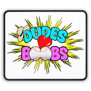 Gaming Mouse Pad DUDES LOVE BOOBS brand-logo