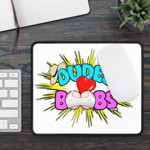 Gaming Mouse Pad, DUDES LOVE BOOBS brand-logo