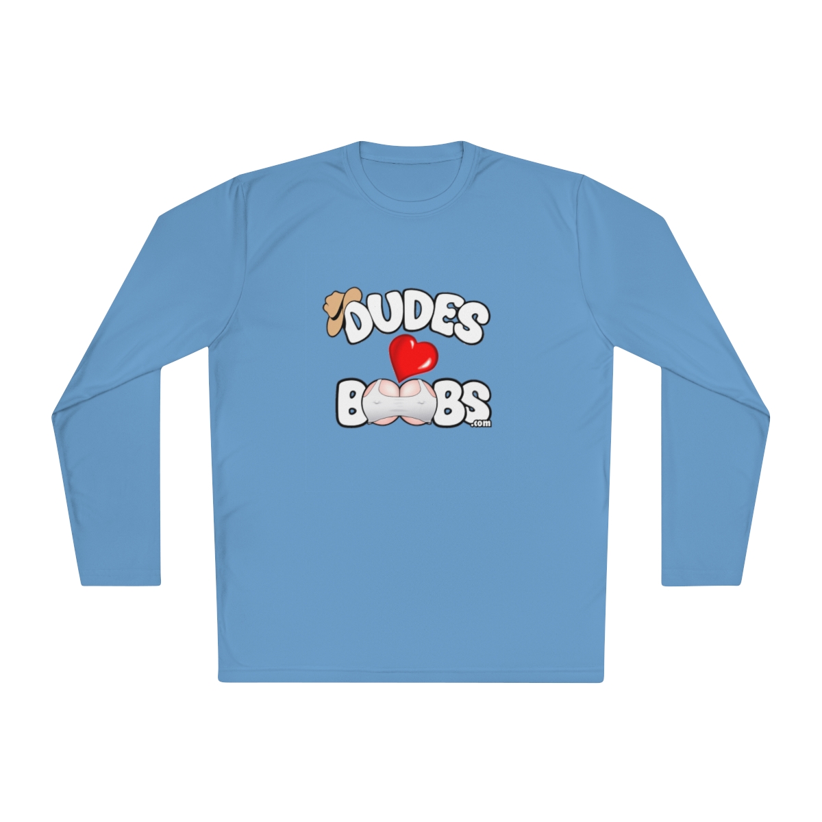 Unisex Lightweight Long Sleeve Tee DUDES LOVE BOOBS brand-logo