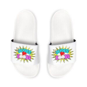 Women's PU Slide Sandals, DUDES LOVE BOOBS brand