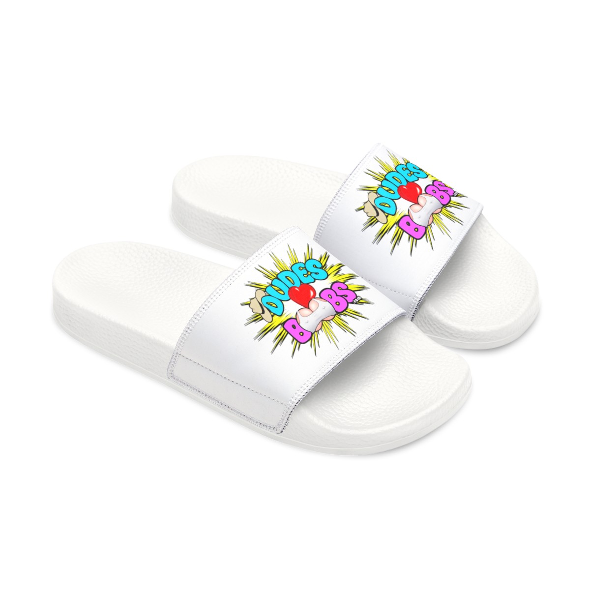 Women's PU Slide Sandals, DUDES LOVE BOOBS brand - Image 7