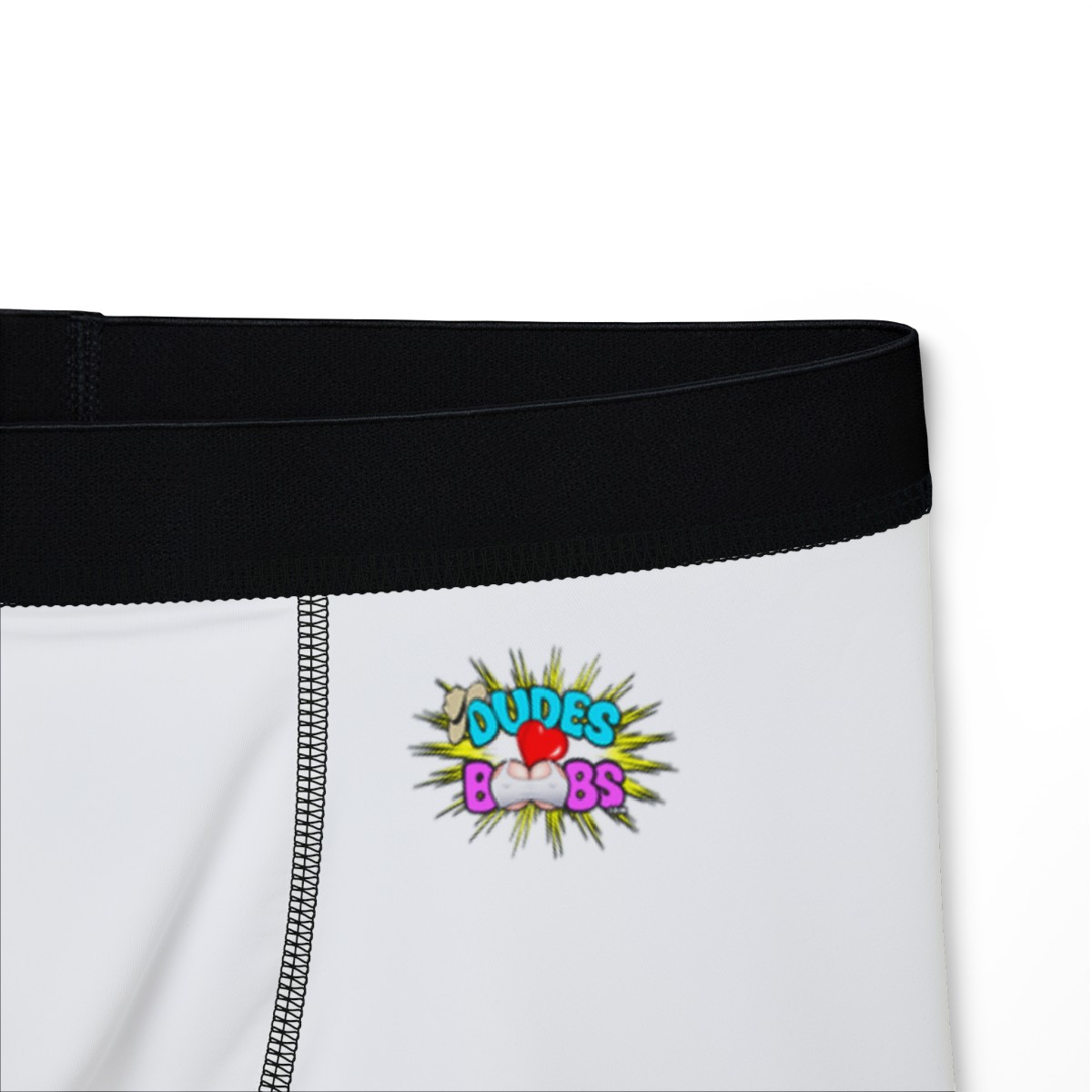 Men's Boxers (AOP), DUDES LOVE BOOBS brand-logo - Image 4