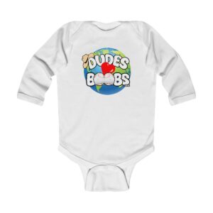 Infant Long Sleeve Bodysuit, DUDES LOVE BOOBS brand