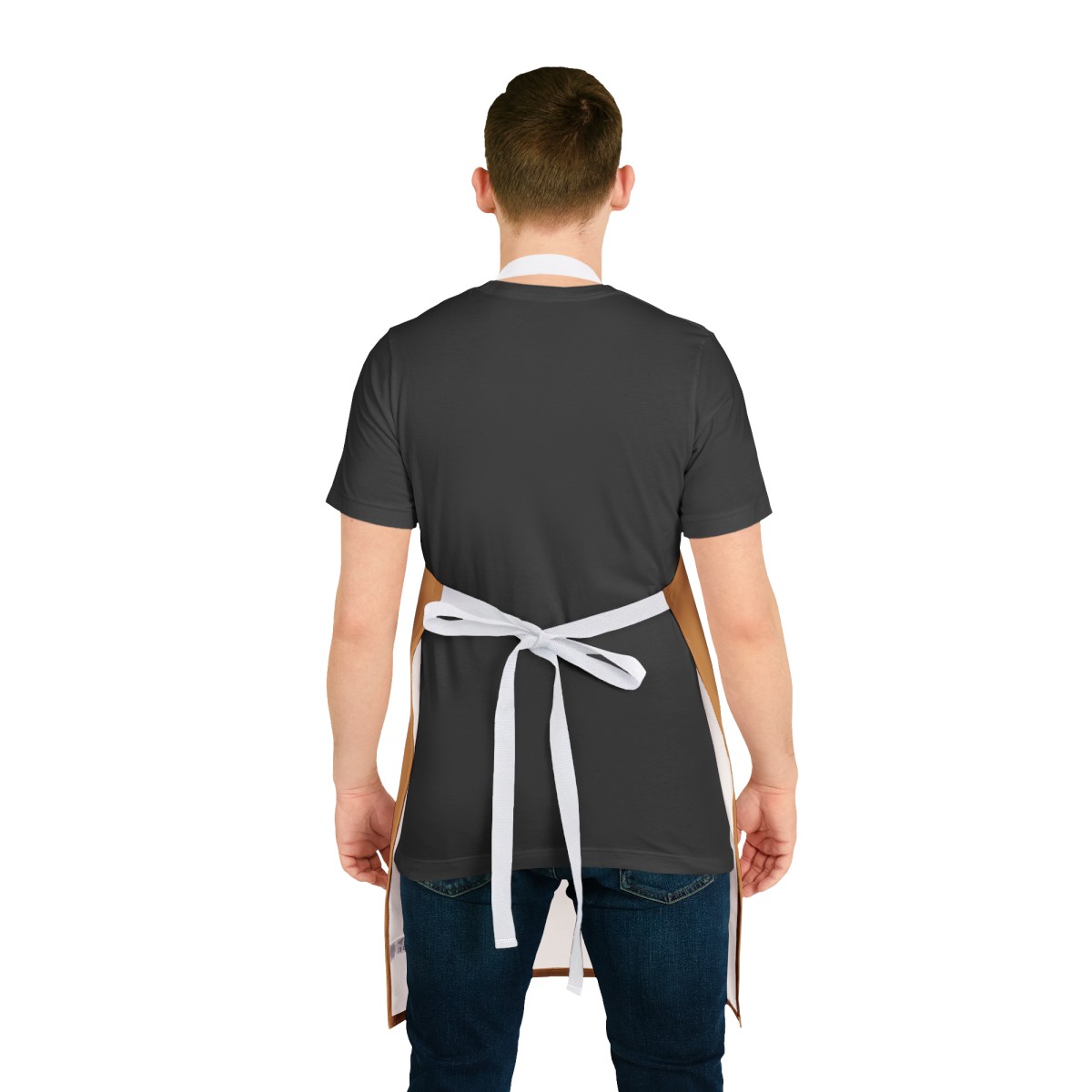 Apron, 5-Color Straps (AOP) DUDES LOVE BOOBS brand, earth logo - Image 9