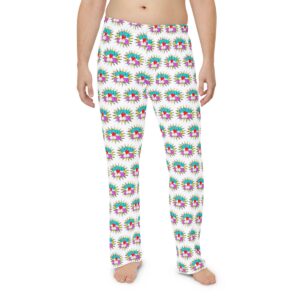 Men's Pajama Pants (AOP) DUDES LOVE BOOBS brand-logo