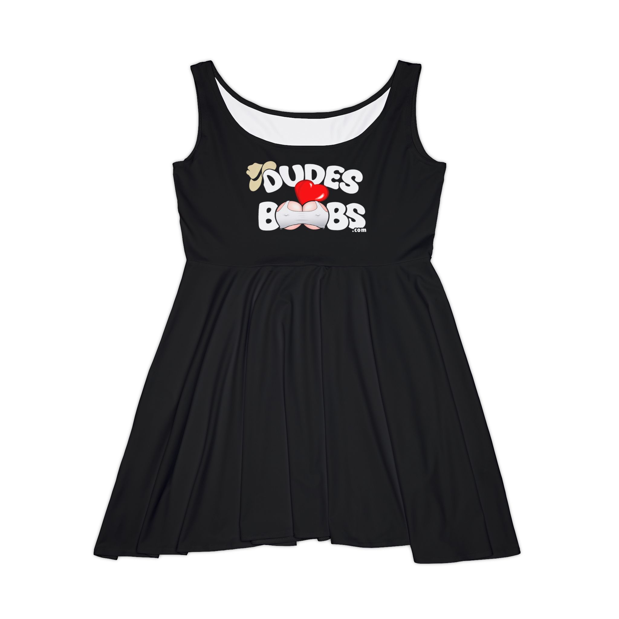 Women's Skater Dress (AOP), DUDES LOVE BOOBS brand - Image 2