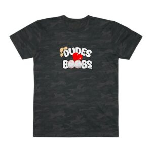 Men's Fine Jersey Tee, DUDES LOVE BOOBS brand