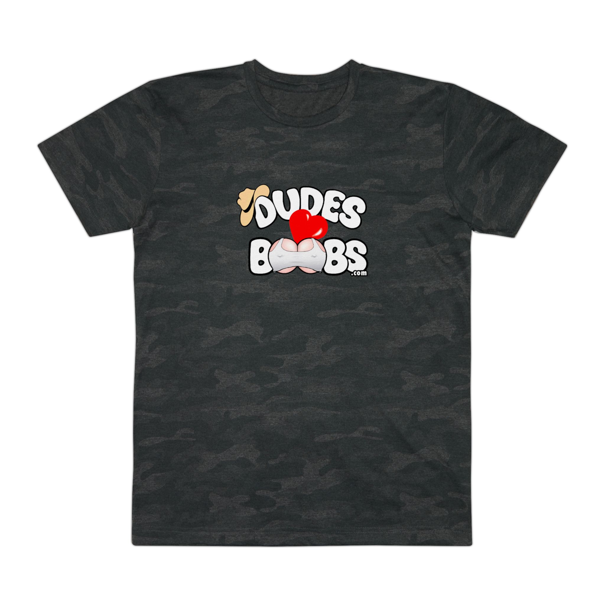 Men's Fine Jersey Tee, DUDES LOVE BOOBS brand