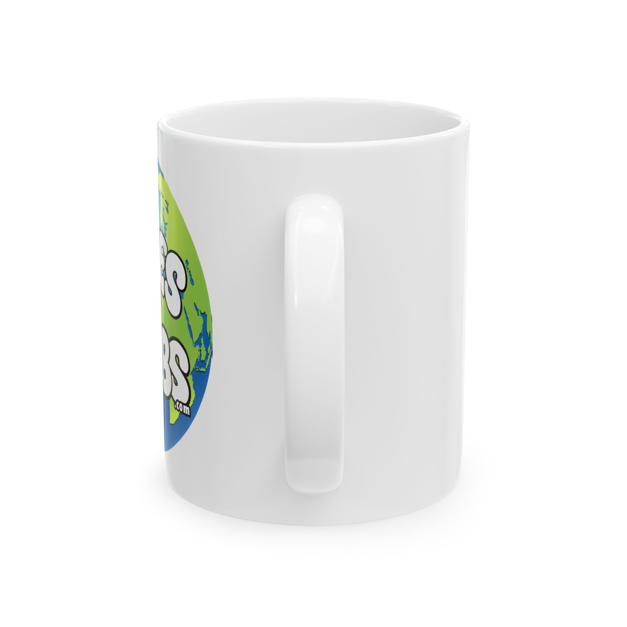 Copy of Ceramic Mug, (11oz, 15oz), DUDES LOVE BOOBS brand, earth logo - Image 3