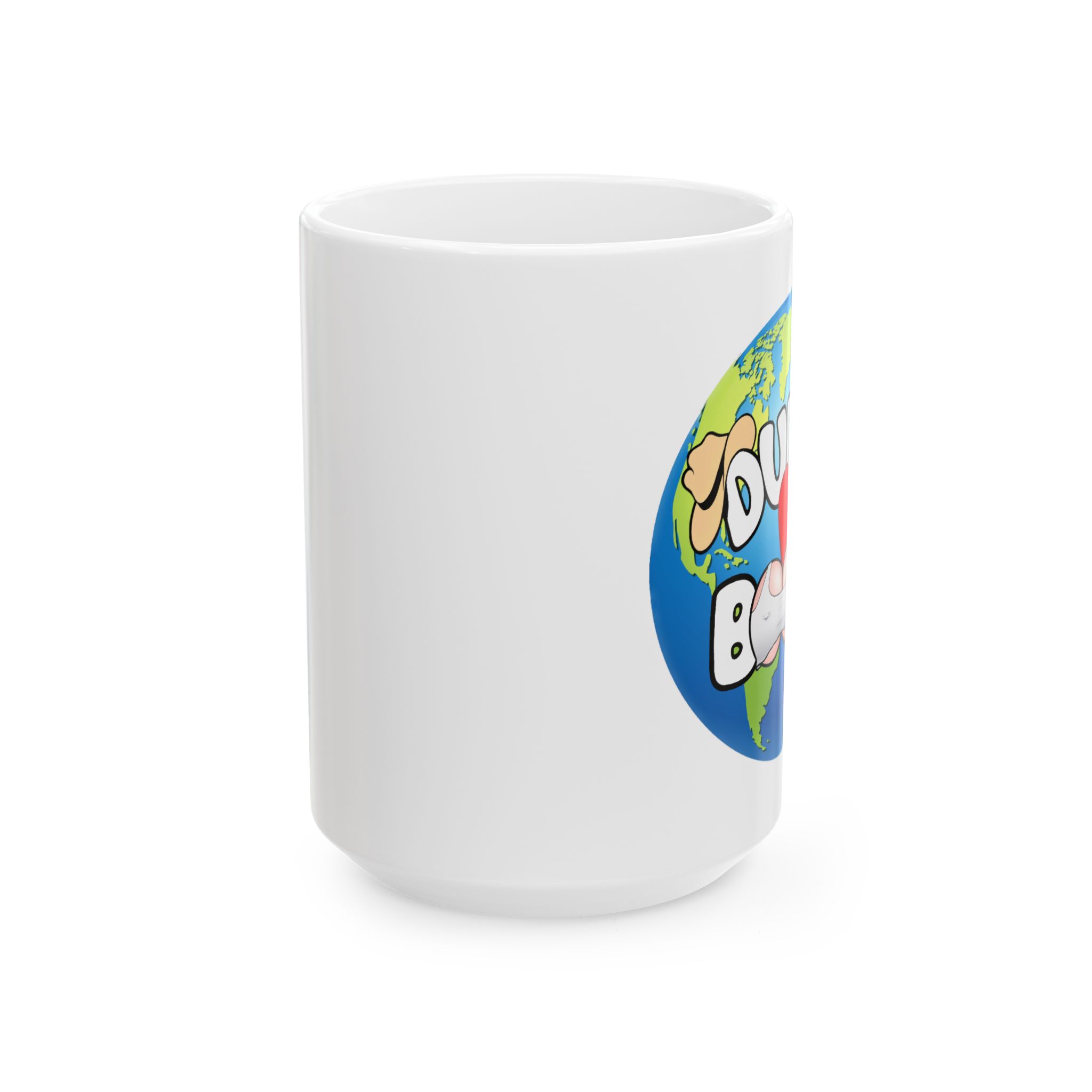 Copy of Ceramic Mug, (11oz, 15oz), DUDES LOVE BOOBS brand, earth logo - Image 5